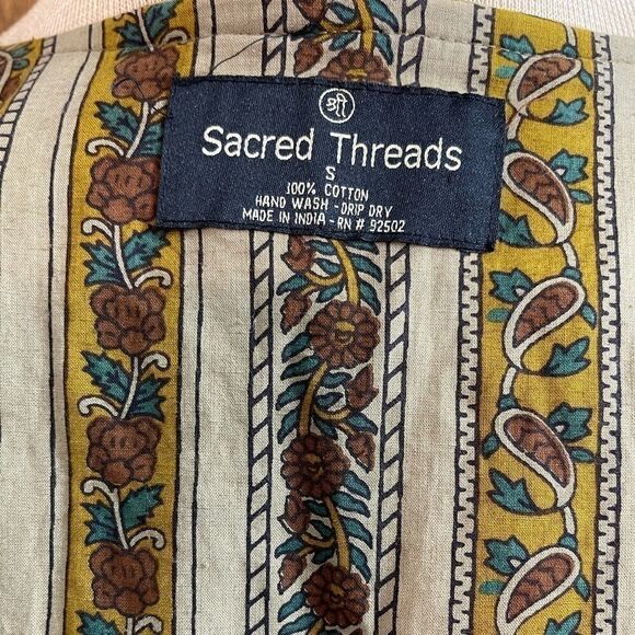 Sacred Threads Multi Color BOHO/Hippie Jacket - Picture 6 of 16